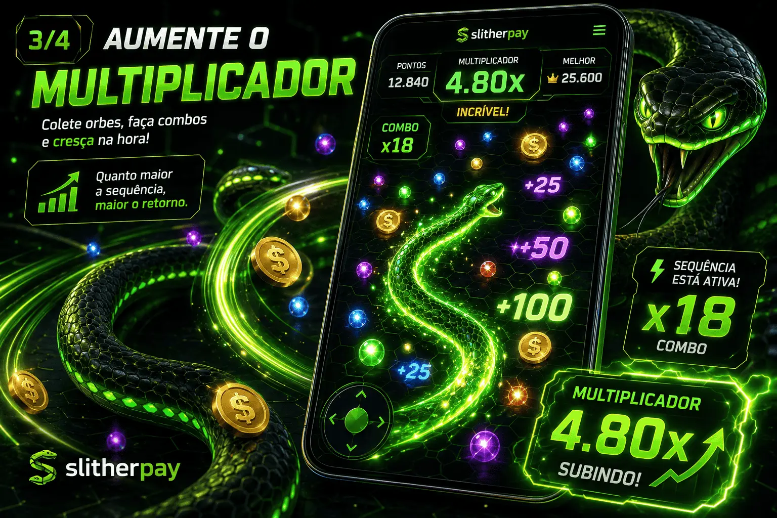 3. Aumente o Multiplicador